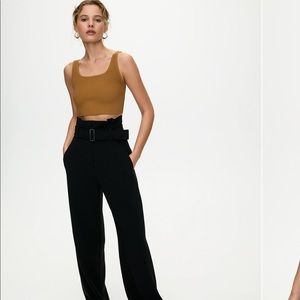 Babaton knit cropped top xs